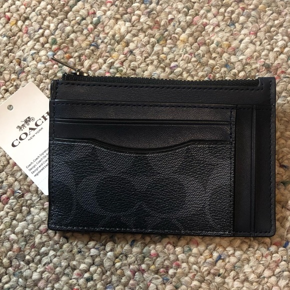 Coach Accessories Coach Signature Multiway Zip Card Case Denim